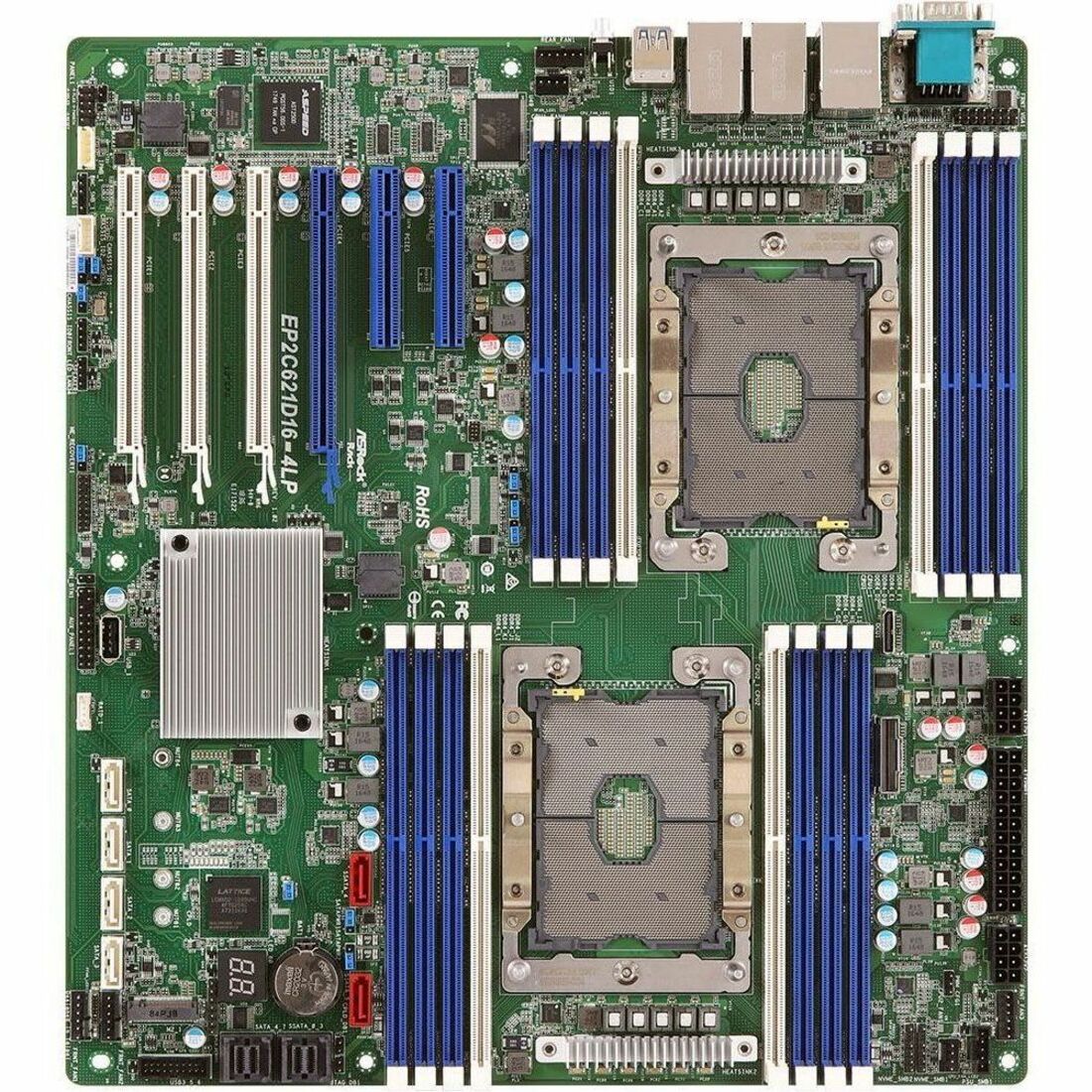 ASRock Rack EP2C621D16-4LP Server Motherboard - Intel C621 Chipset - Socket P LGA-3647 - SSI EEB