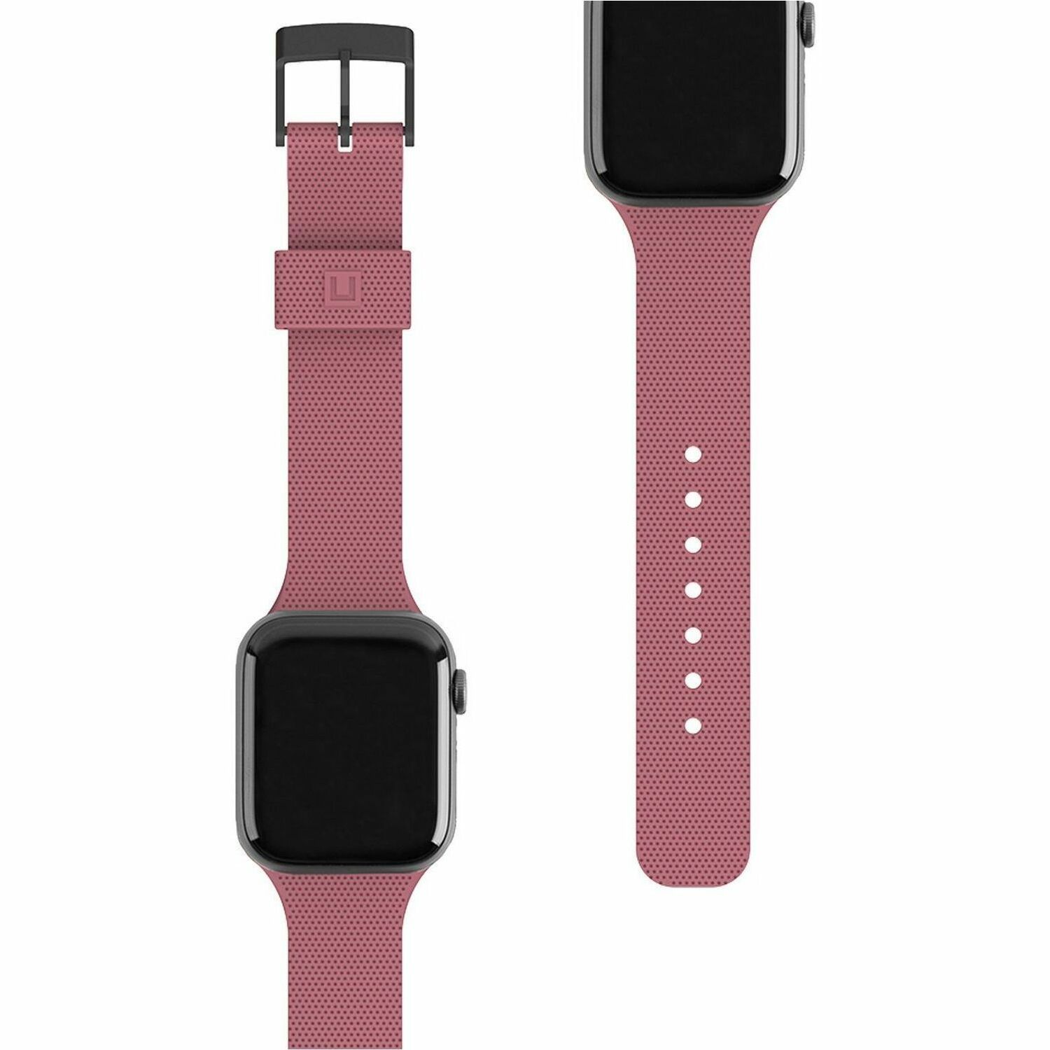 Urban Armor Gear [U] DOT Silicone Strap for Apple Watch - Dusty Rose