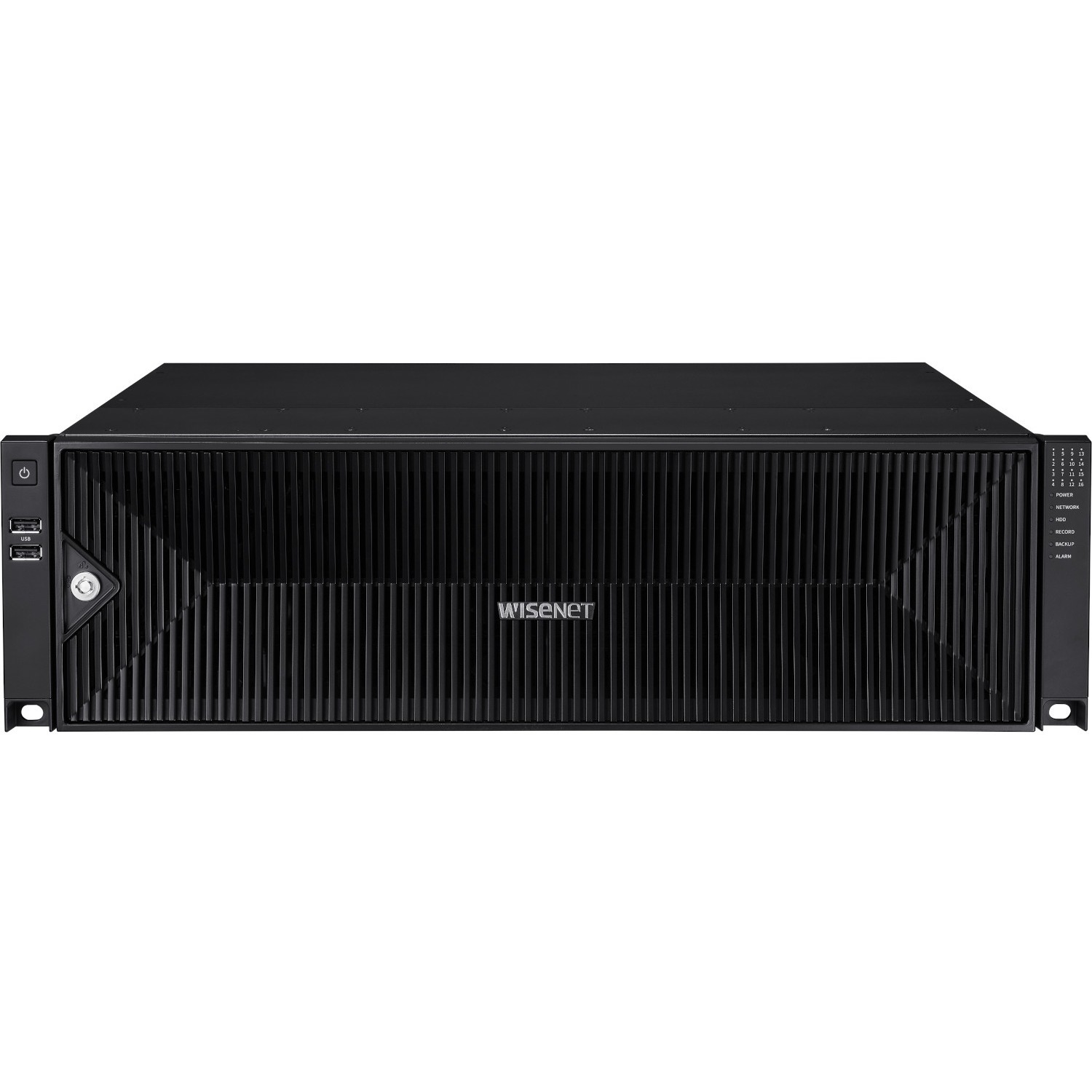 Wisenet 64CH 8K 400Mbps H.265 AI NVR - 96 TB HDD