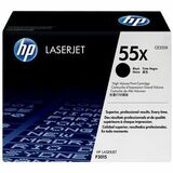 HP 55X (CE255X) Original Laser Toner Cartridge - Single Pack - Black - 1 Each