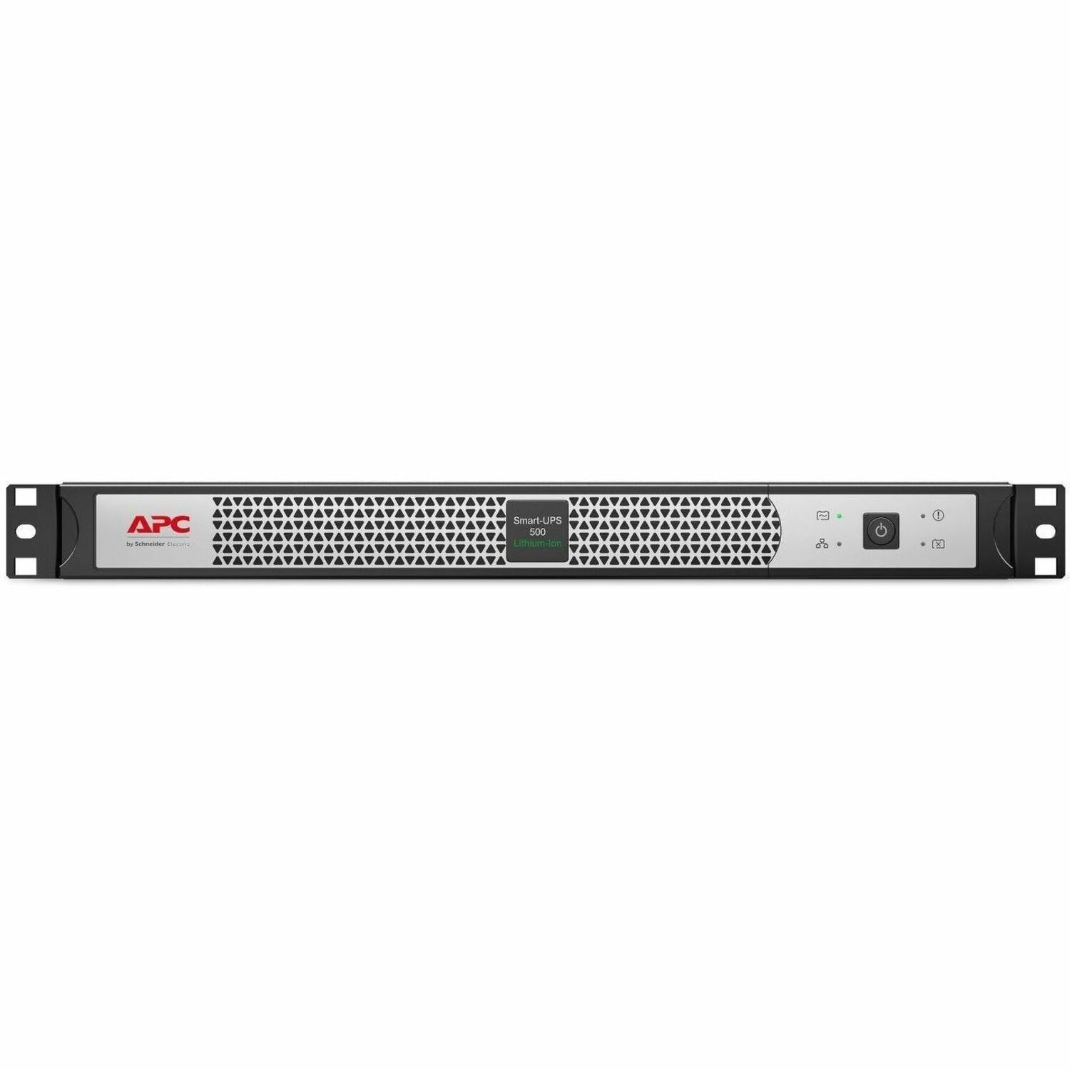APC Smart-UPS, Line Interactive, 500VA, Lithium-ion, Rackmount 1U, 120V, 4x NEMA 5-15R outlets, Network Card, Short Depth
