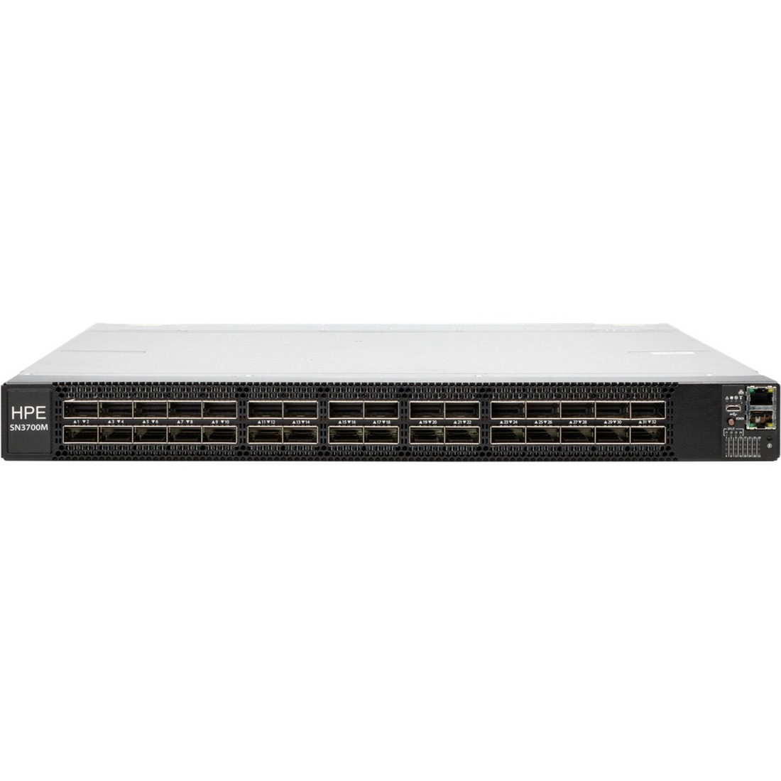 HPE SN3700M 200GbE 32QSFP56 Power to Connector Airflow Switch