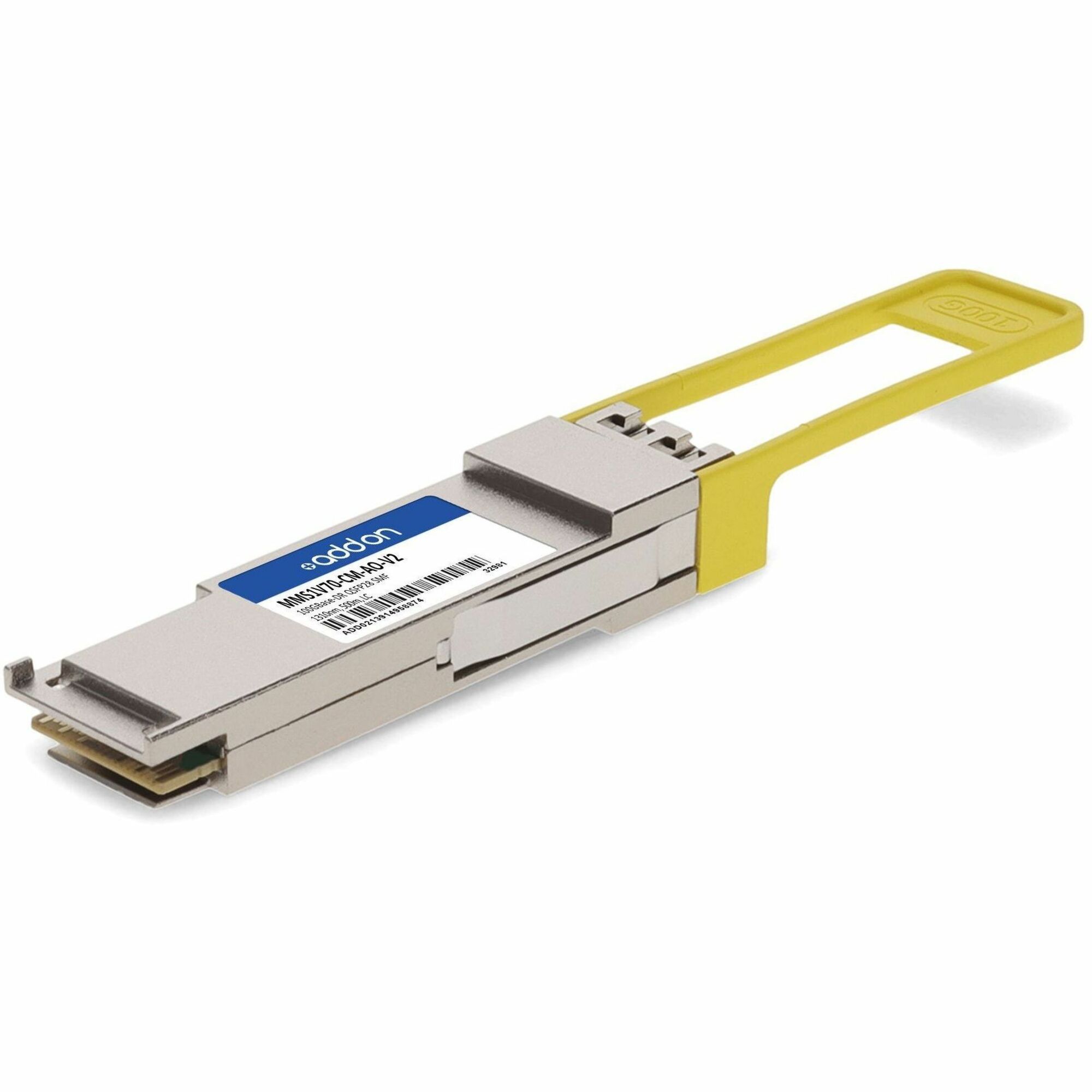 AddOn NVIDIA/Mellanox MMS1V70-CM Compatible TAA Compliant 100GBase-DR QSFP28 Single Lambda Transceiver (SMF, 1310nm, 500m, LC, DOM, with FEC)