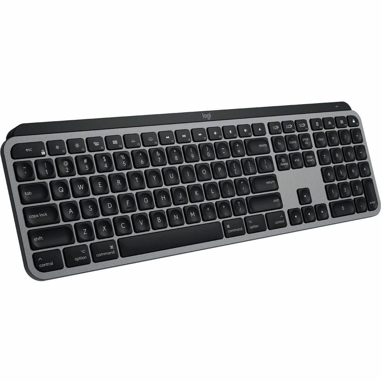 Logitech MX Keys Advanced Wireless Illuminated Keyboard for Mac, Tactile Responsive Typing, Bluetooth, Space Gray