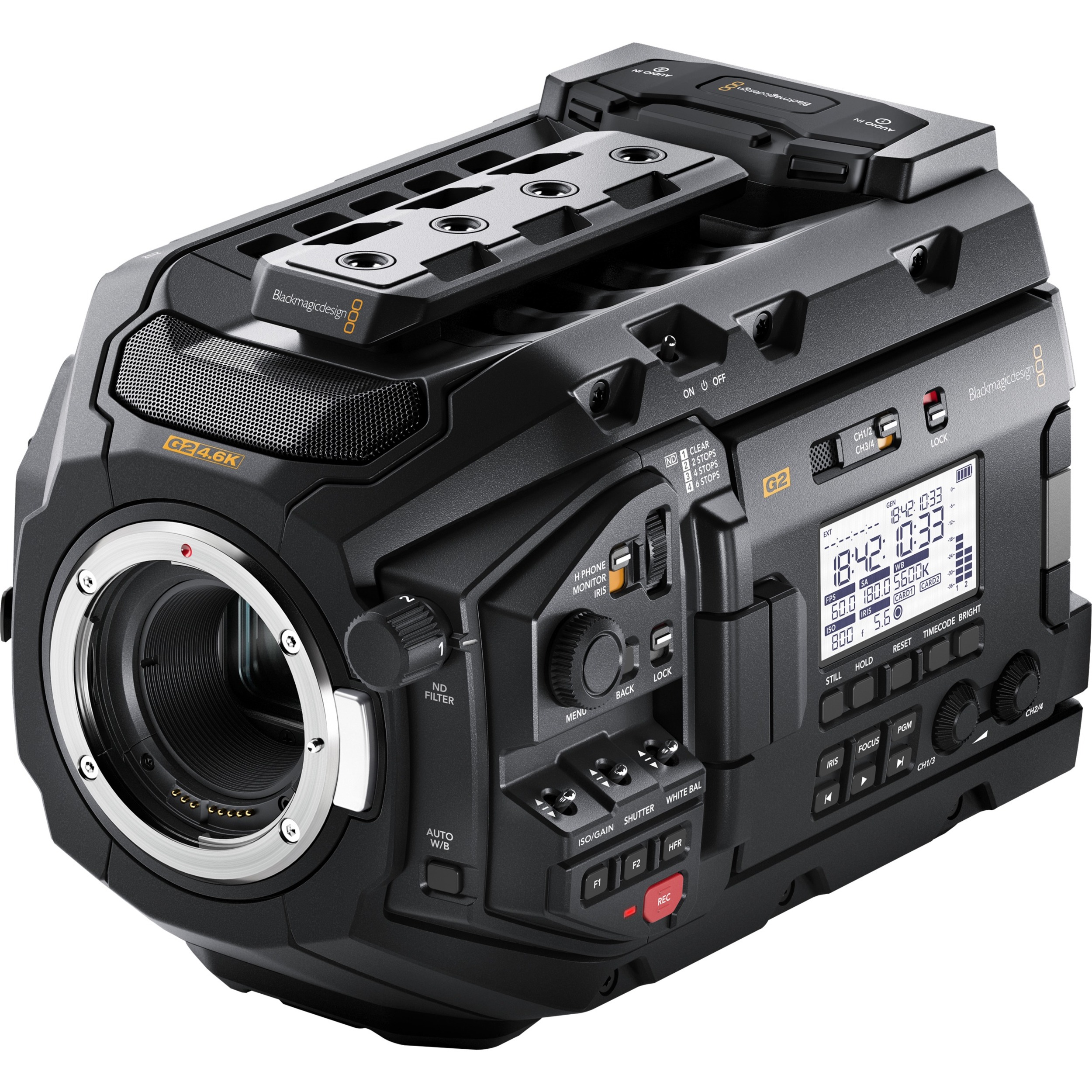 Blackmagic Design URSA Mini Pro Digital Camcorder - 4" LCD Touchscreen - CMOS - 4K