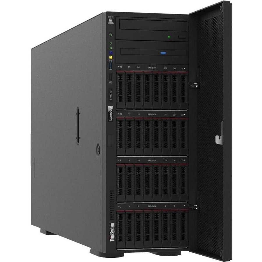 Lenovo ThinkSystem ST650 V2 7Z75A002NA 4U Tower Server - 1 Xeon Silver 4309Y 2.80 GHz - 32 GB RAM - Serial ATA/600 Controller