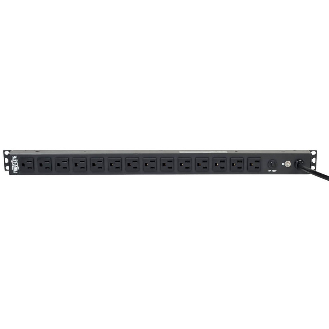 Tripp Lite by Eaton PDU 1.8kW Single-Phase 120V Basic PDU 14 NEMA 5-15R Outlets NEMA 5-15P Input 15 ft. (4.57 m) Cord 0U Vertical