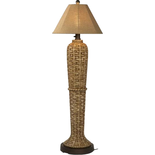 PLC Floor Lamp with Sesame Linen Sunbrella Shade