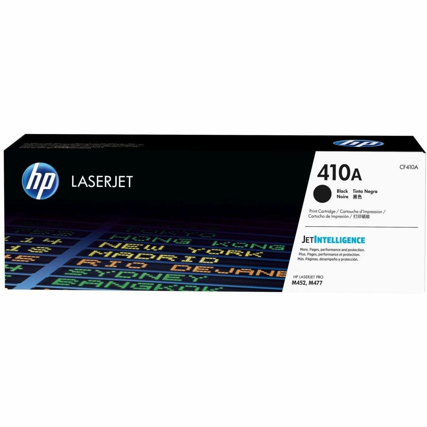 HP 410A (CF410AQ) Original Laser Toner Cartridge - Combo Pack - Black, Cyan, Magenta, Yellow - 4 / Carton