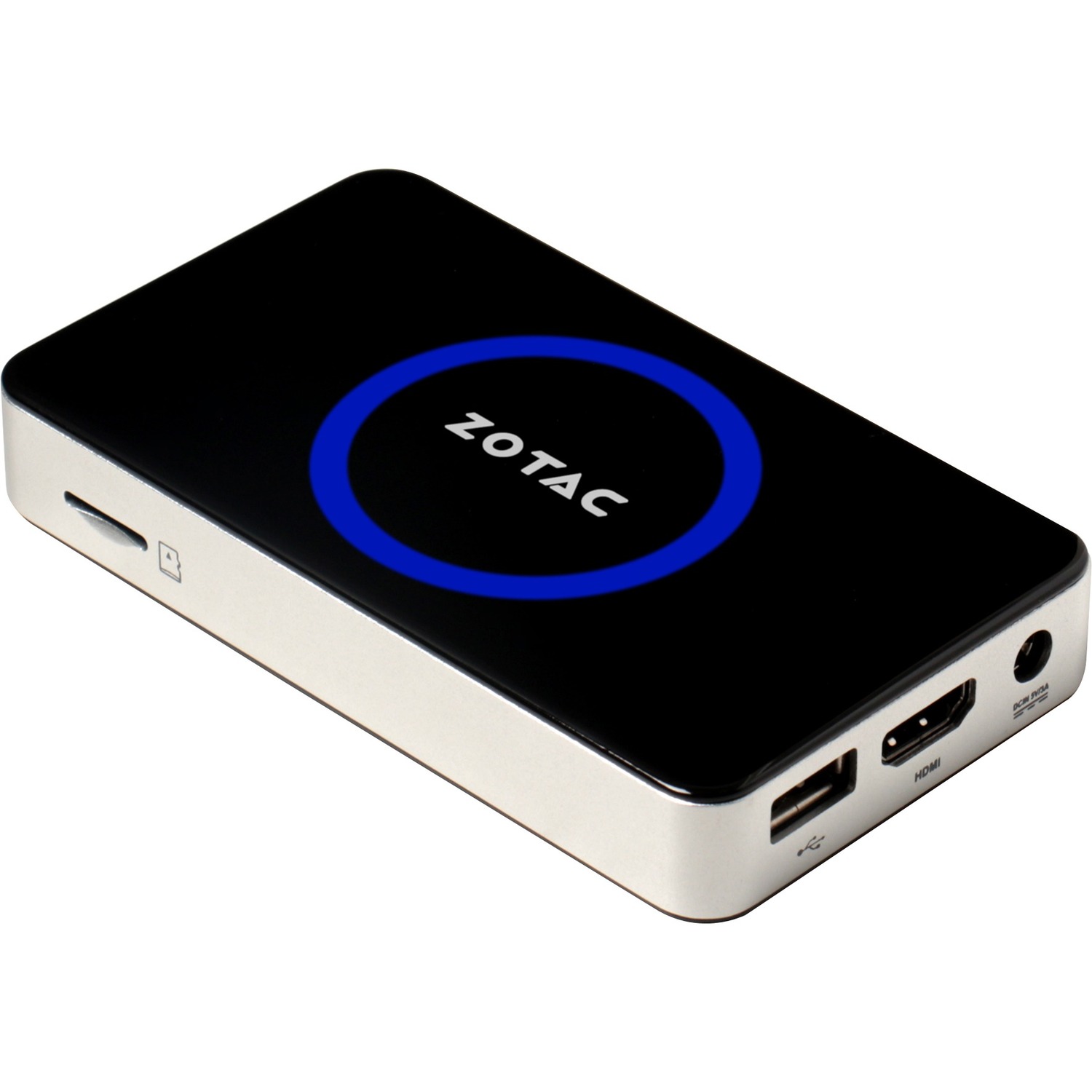 Zotac ZBOX P ZBOX-PI320-W2B Desktop Computer - Intel Atom Z3735F - 2 GB - Mini PC - Black