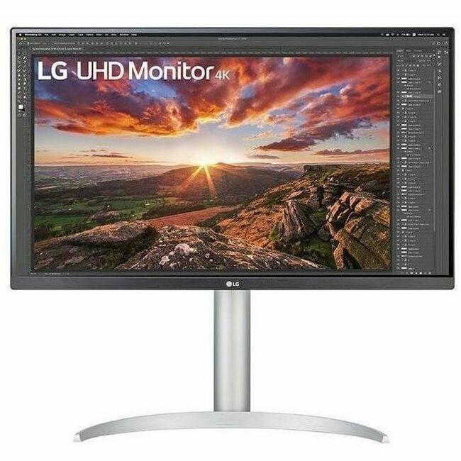 LG 27BP85UN-W 27" Class LED Monitor - 16:9 - White, Black