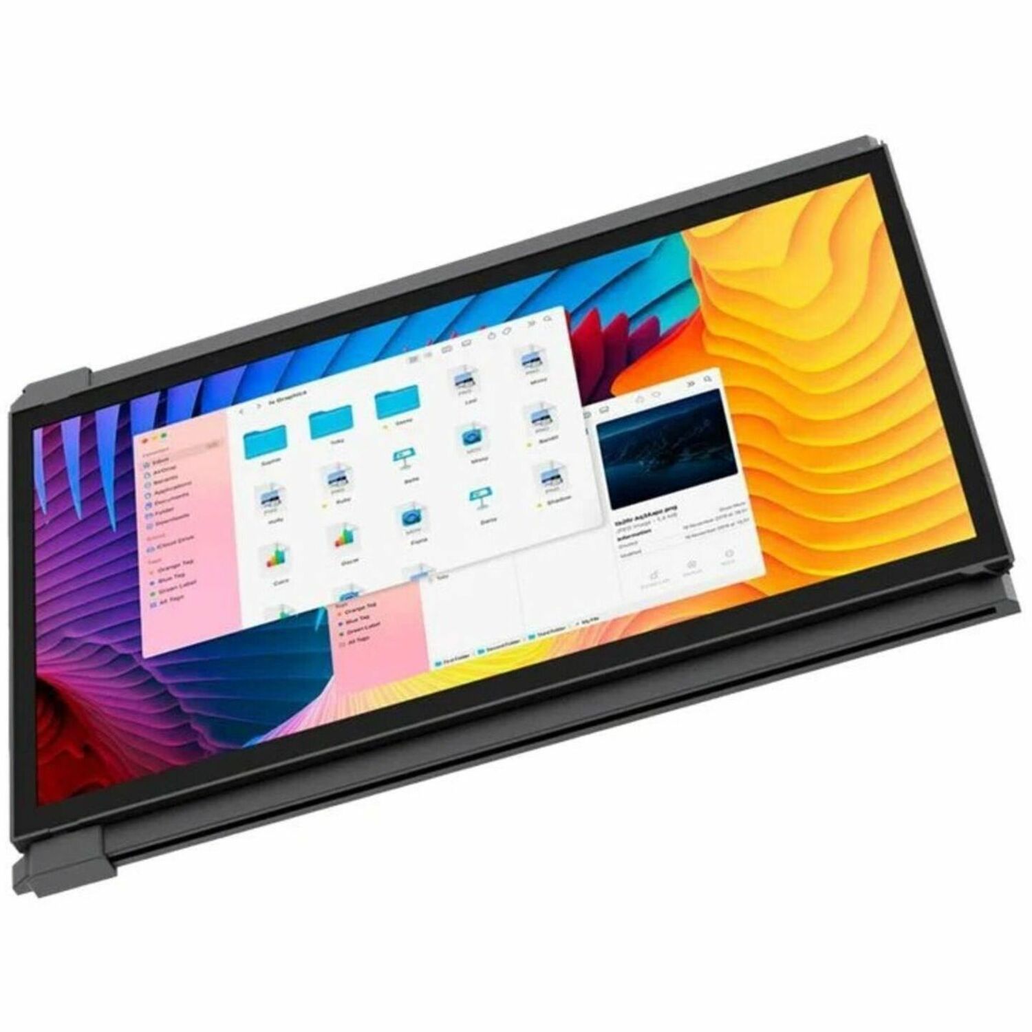 Lenovo Duex Plus DS 101-1006P04 13" Class Full HD LCD Monitor - 16:9 - Black