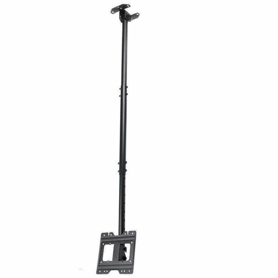 Monoprice Commercial Ceiling Mount for TV, Curved Screen Display, Flat Panel Display - Black