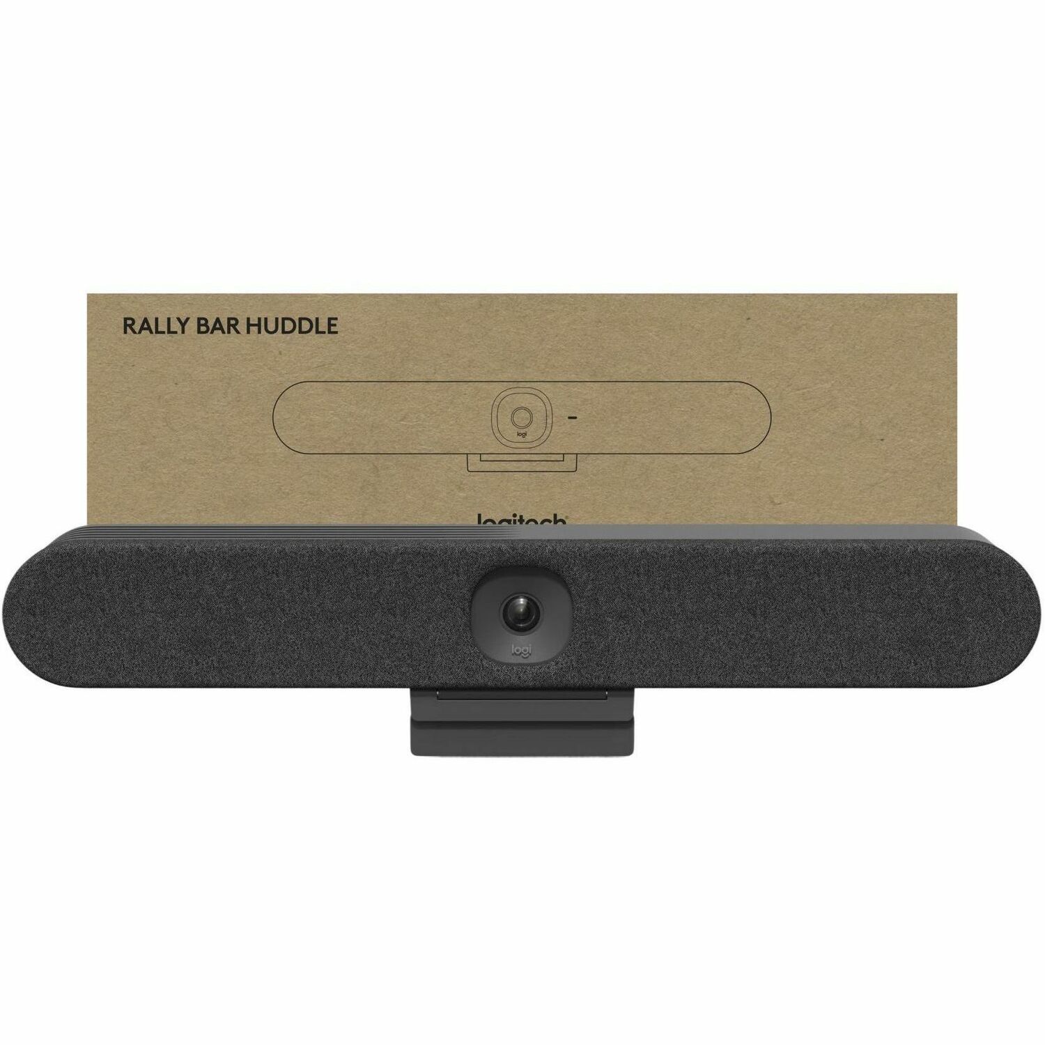 Logitech Rally Bar Huddle Video Conferencing Bar for Huddle Spaces and Small Rooms, All-in-one 4K Camera, AI-Powered Audio, USB Plug-and-Play, Works with Zoom, Microsoft Teams, Google Meet