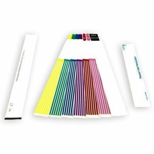 Wasp 11.00" x 1.125" Adult wristband, Green, 2 rolls, 250 per roll, 5.5" OD