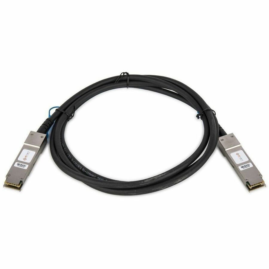 ENET Dell/Force Compatible 10 CBL-QSFP-40GE-PASS-2M TAA Compliant Functionally Identical 40GBASE-CR4 QSFP+ Cable Assembly 2m Copper