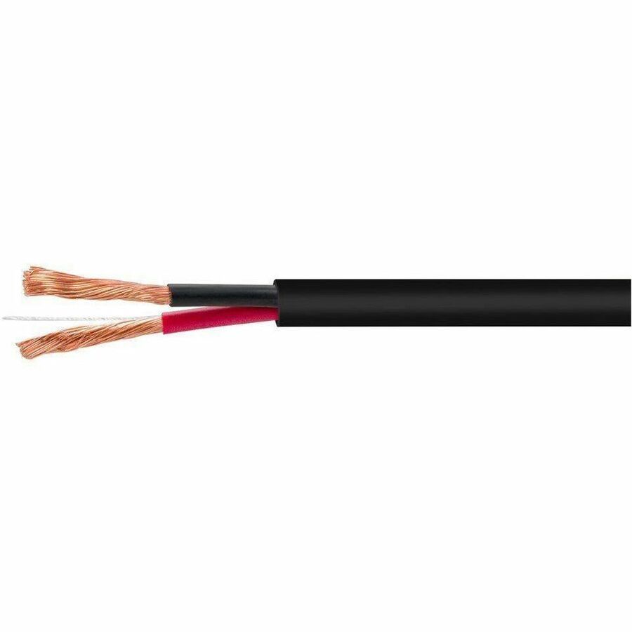Monoprice Speaker Wire, CL2 Rated, 2-Conductor, 18AWG, 50ft, Black
