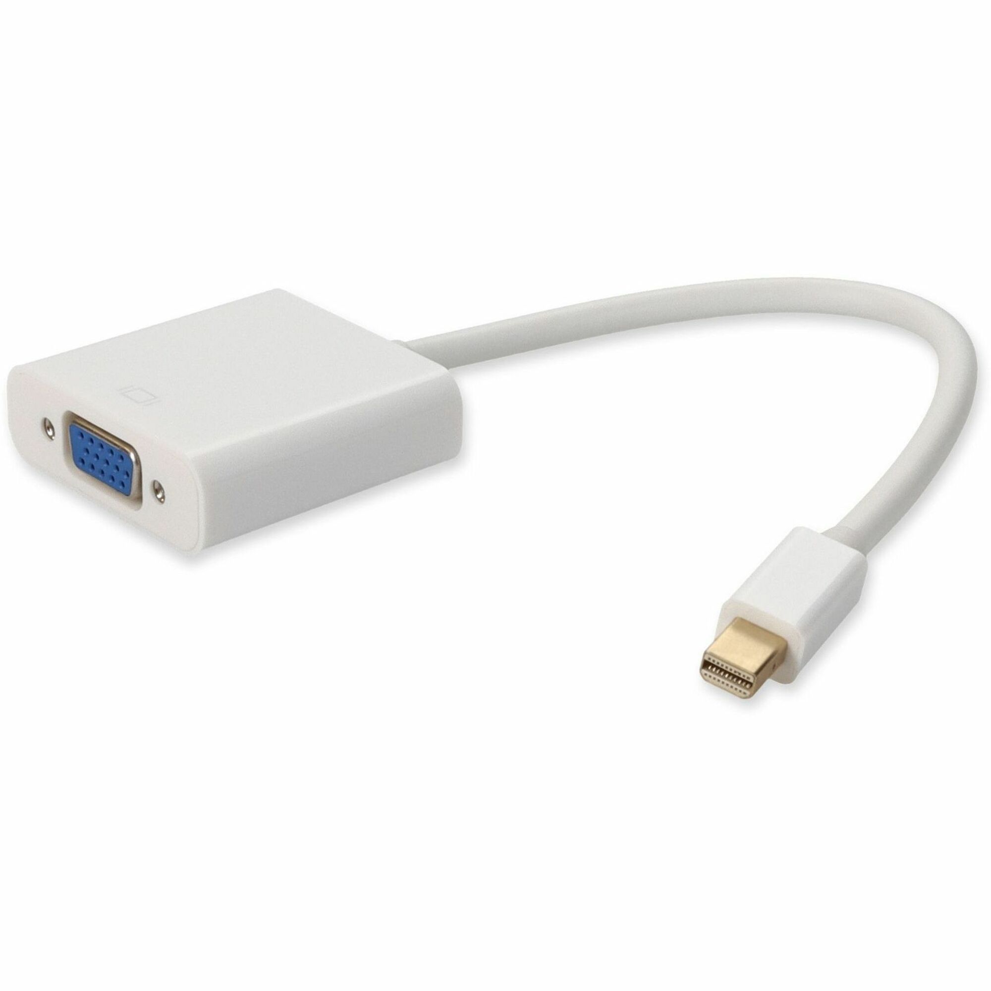 AddOn 5-Pack of Mini-DisplayPort 1.1 Male to VGA Female White Adapters Which Supports Intel&reg; Thunderbolt For Resolution Up to 1920x1200 (WUXGA)