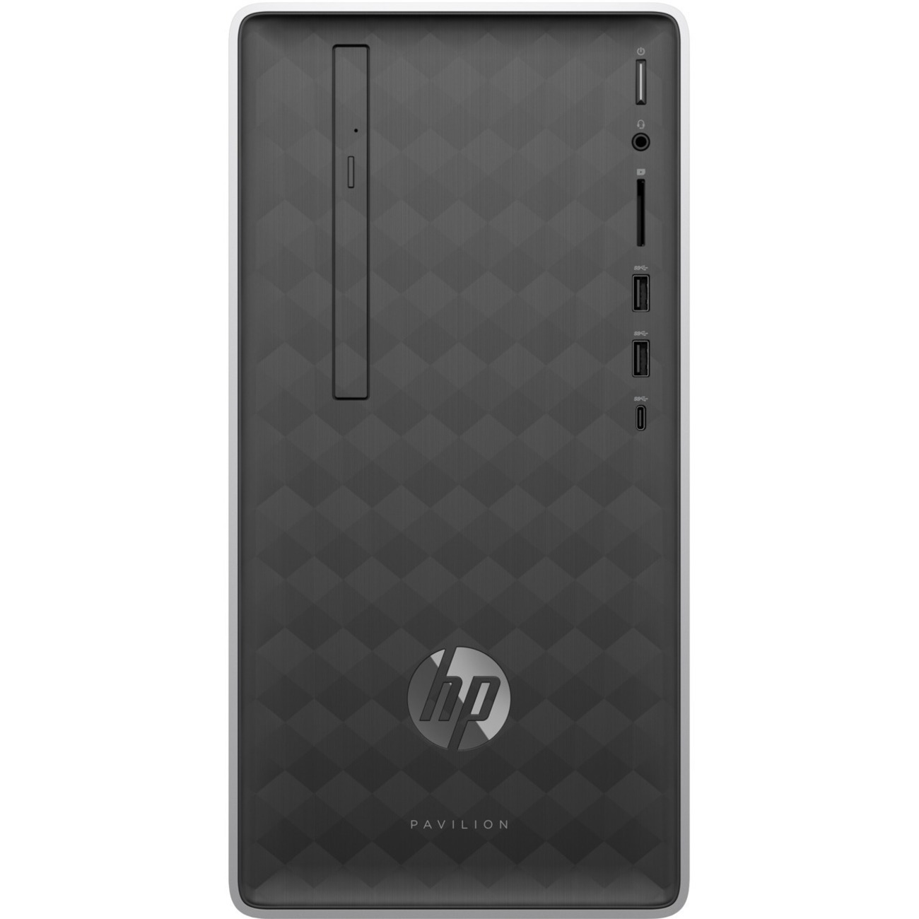 HP Pavilion 590-P0000 590-P0040 Desktop Computer - AMD Ryzen 5 2400G - 8 GB - 1 TB HDD