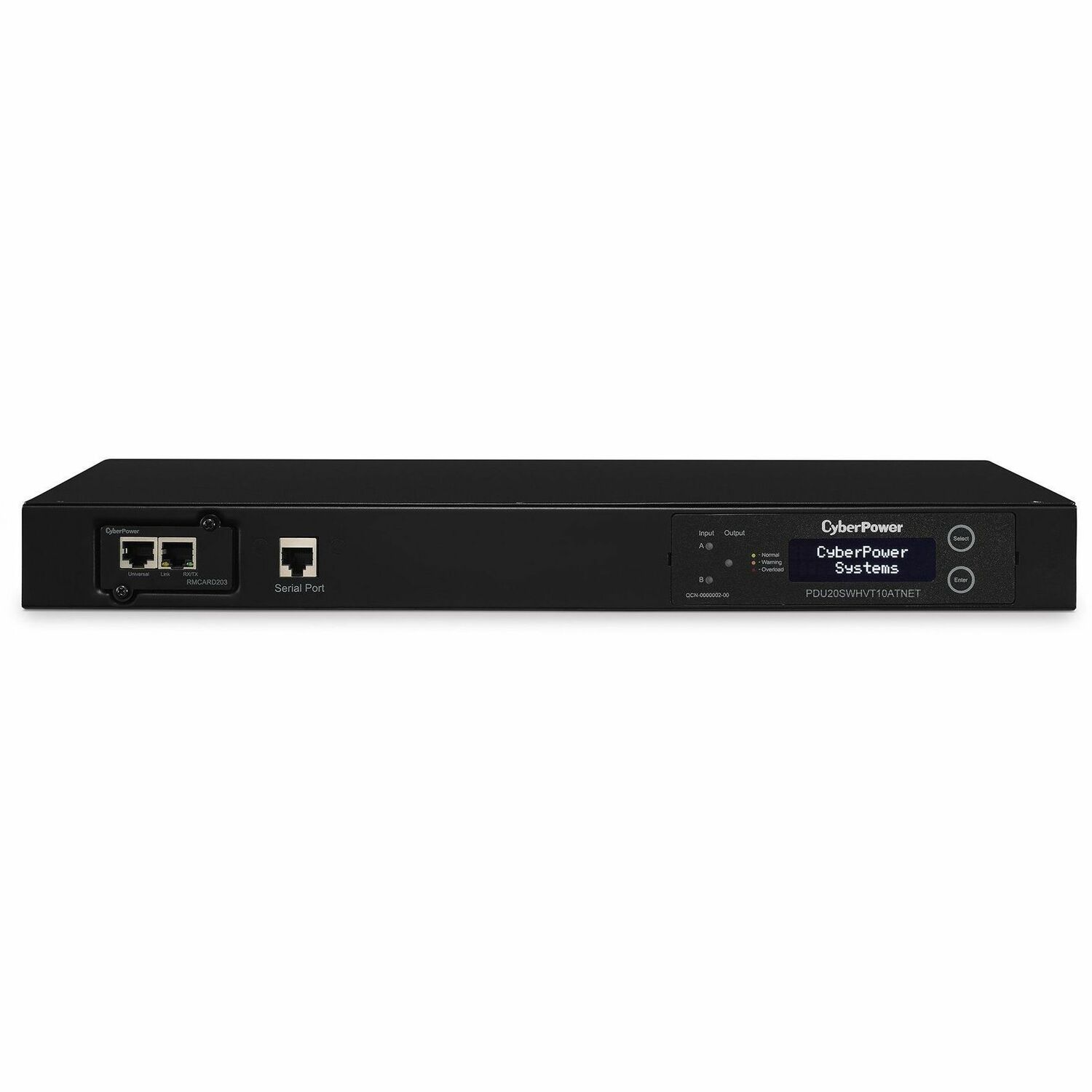 CyberPower PDU20SWHVT10ATNET 200 - 240 VAC 20A Switched ATS PDU