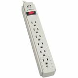 Tripp Lite by Eaton Protect It! 6-Outlet Surge Protector 15 ft. Cord 790 Joules Diagnostic LED Light Gray Housing