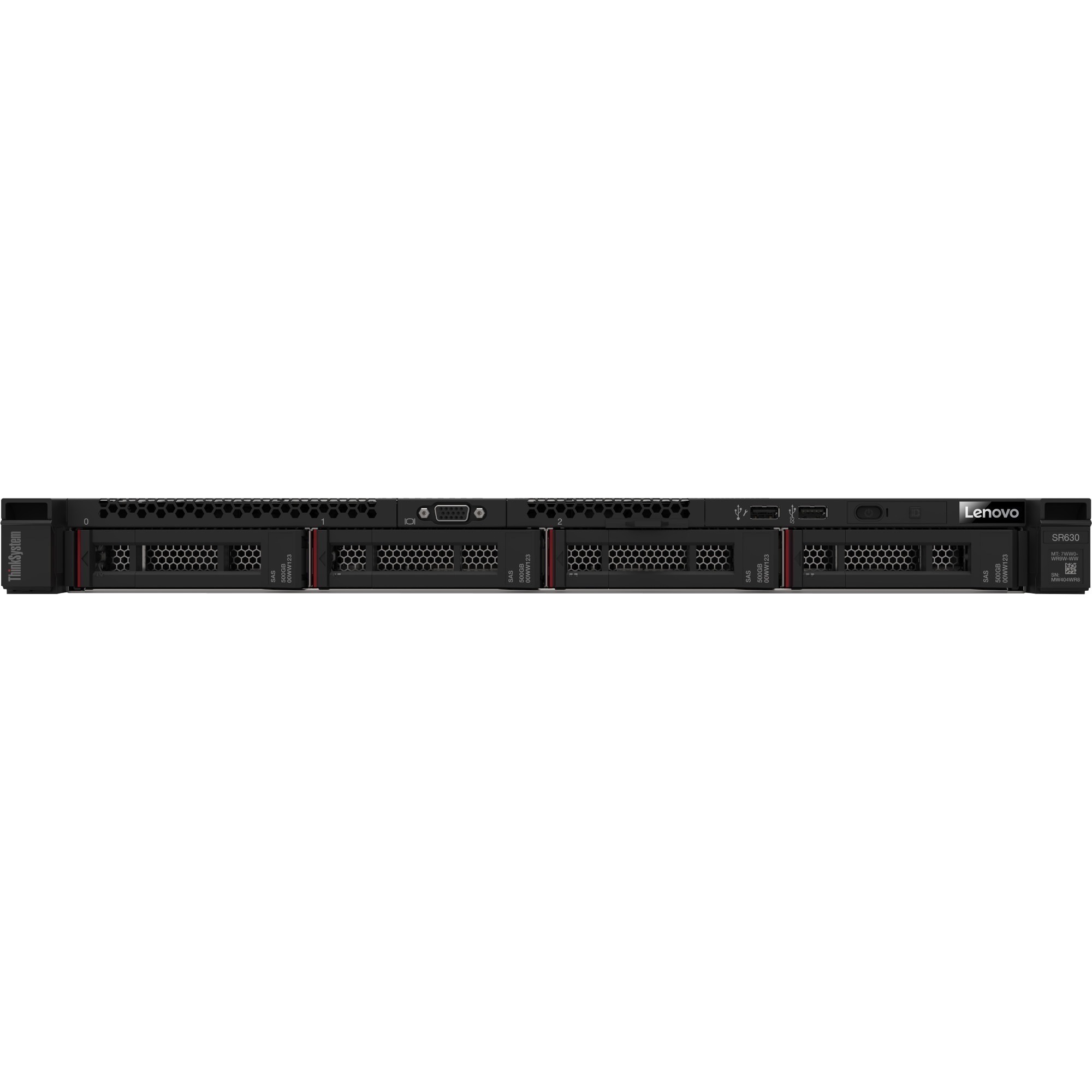 Lenovo ThinkSystem SR630 7X02A0FANA 1U Rack Server - 1 Xeon Silver 4208 2.10 GHz - 16 GB RAM - Serial ATA/600, 12Gb/s SAS Controller