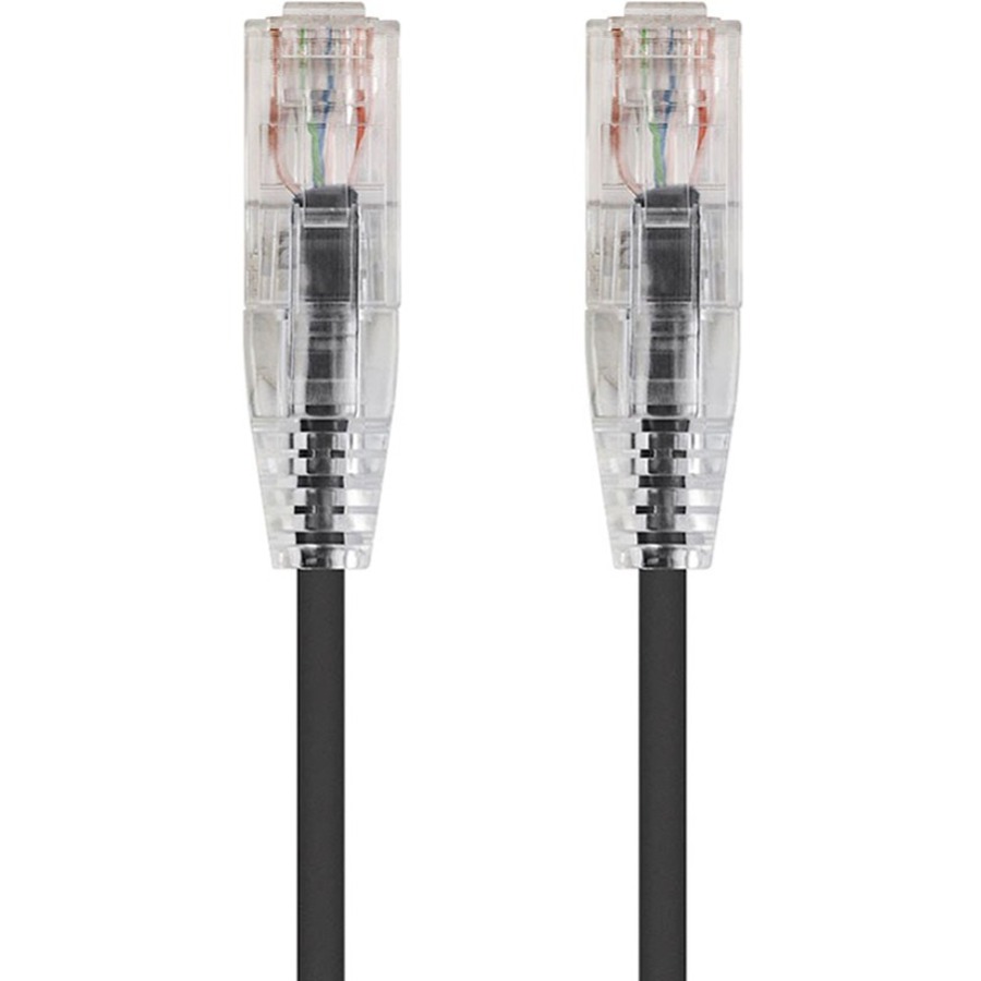 Monoprice SlimRun Cat6 28AWG UTP Ethernet Network Cable, 20ft Black