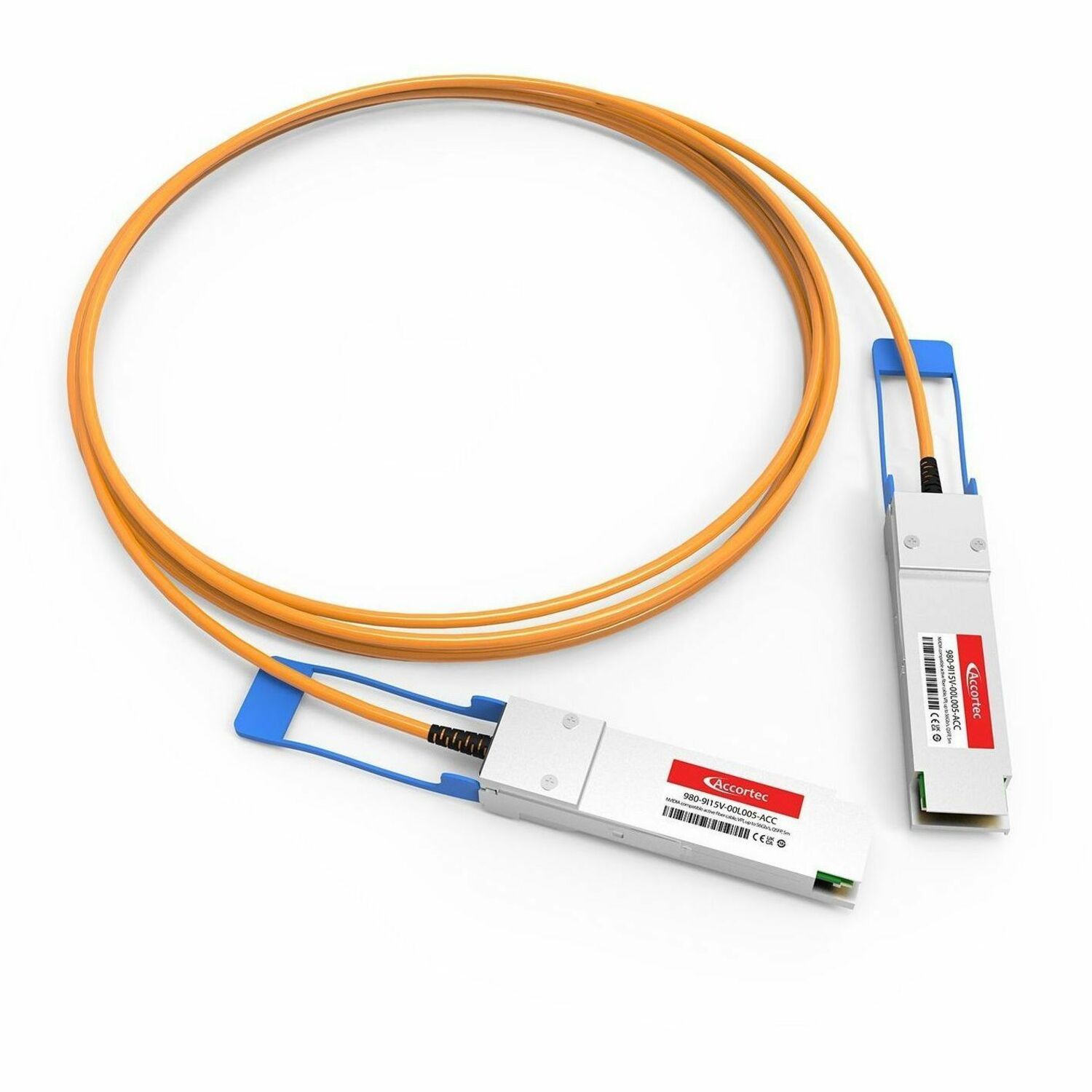 Accortec NVIDIA Active Fiber Cable, VPI, up to 56Gb/s, QSFP, 5m