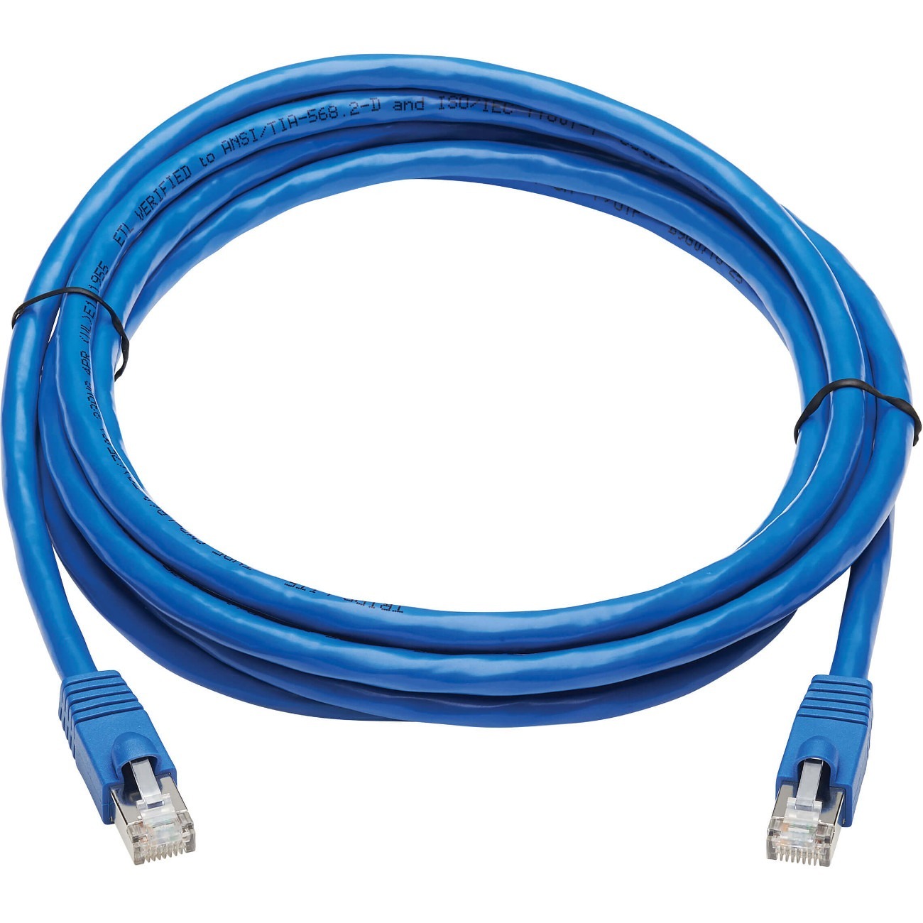 Tripp Lite by Eaton Cat6a 10G Snagless F/UTP Ethernet Cable (RJ45 M/M) PoE CMR-LP Blue 10 ft. (3.05 m)