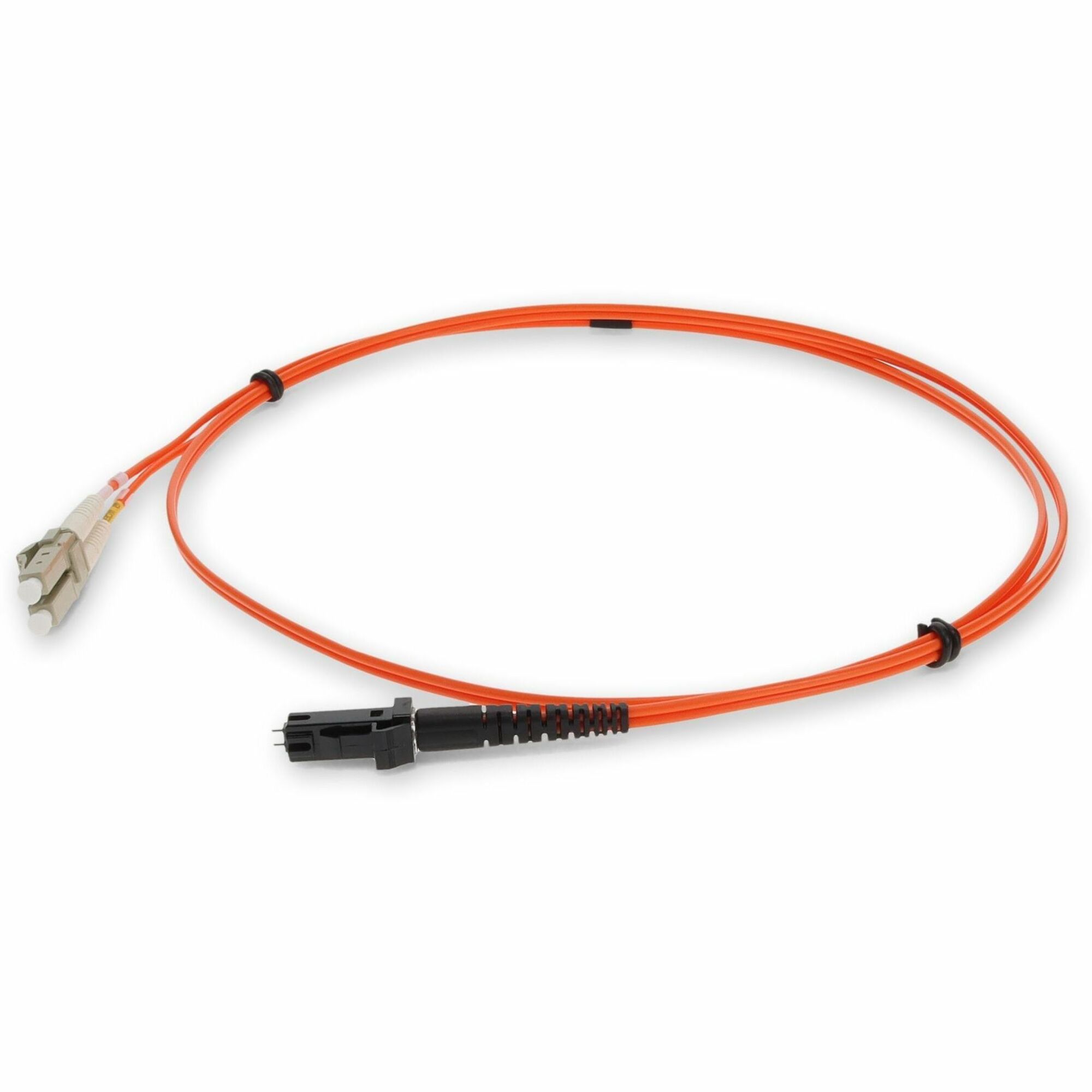 AddOn 2m LC to MT-RJ Orange OM1 Duplex OFNR (Riser-Rated) TAA MMF Fiber Patch Cable