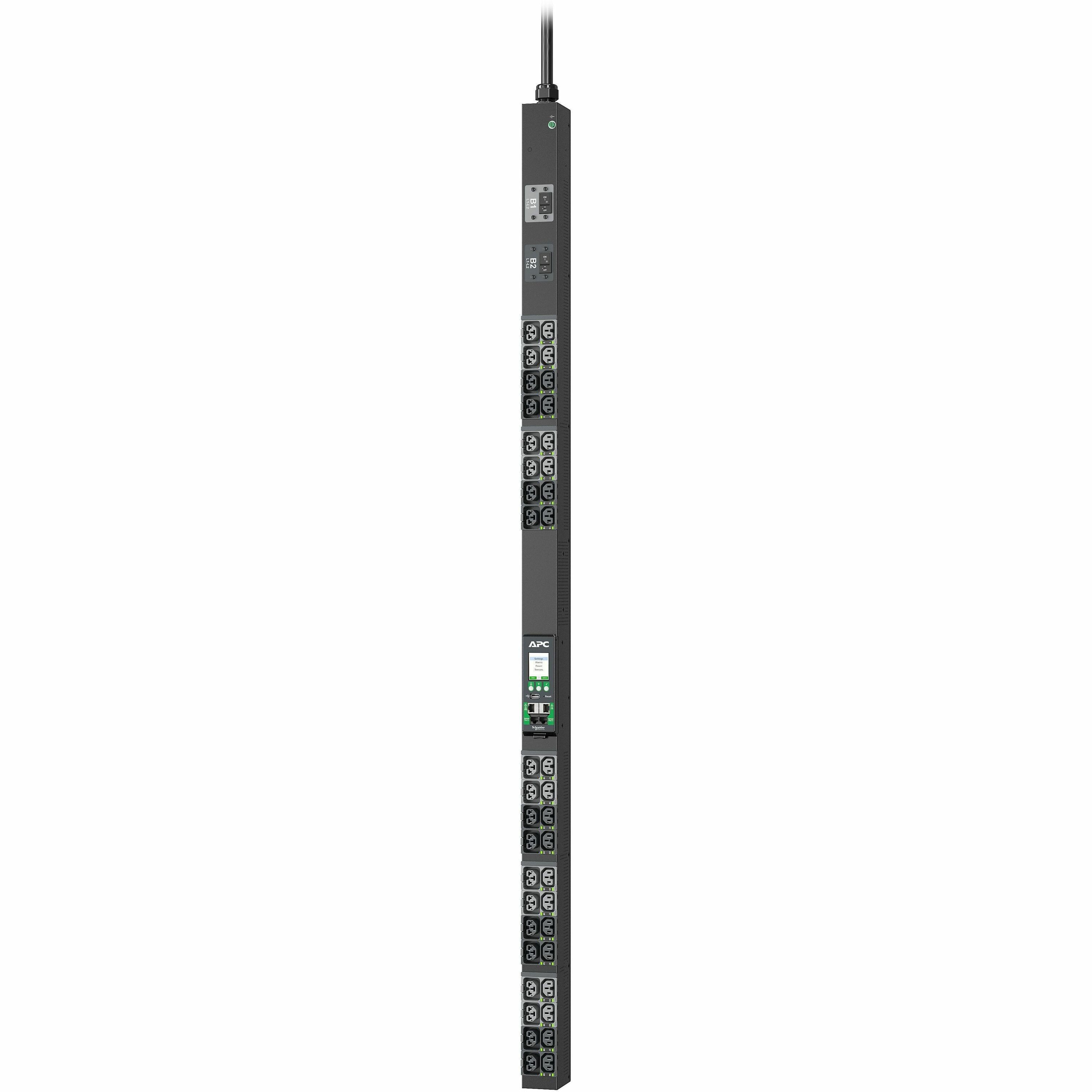 APC NetShelter Rack PDU Advanced, Switched, 5.0kW, 1Phase, 208V, 30A, L6-30P, 40 Outlet
