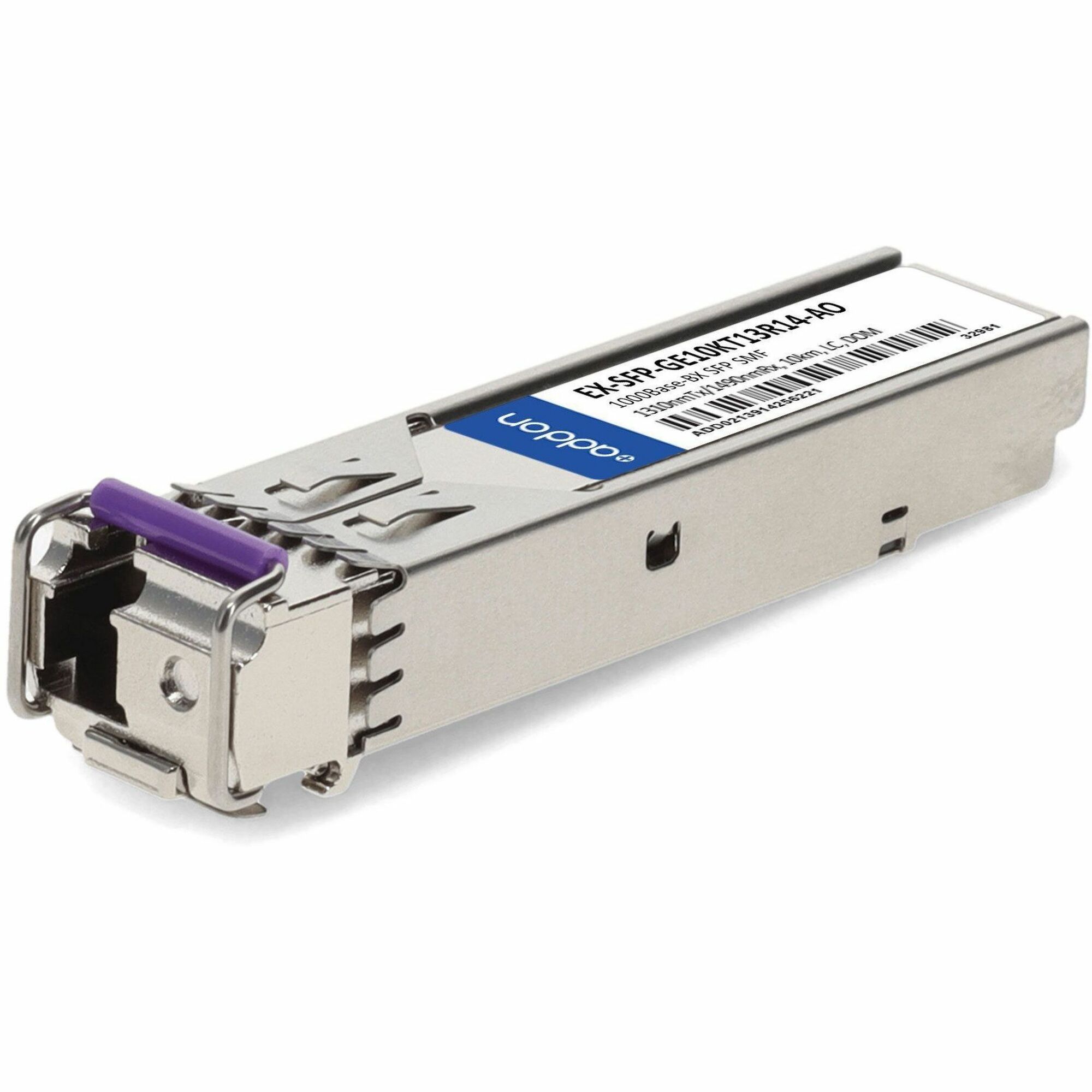 AddOn Juniper Networks EX-SFP-GE10KT13R14 Compatible TAA Compliant 1000Base-BX SFP Transceiver (SMF, 1310nmTx/1490nmRx, 10km, LC, DOM)