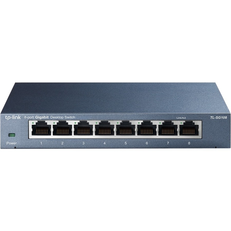 TP-LINK TL-SG108 - 8 Port Gigabit Unmanaged Ethernet Network Switch - Limited Lifetime Protection