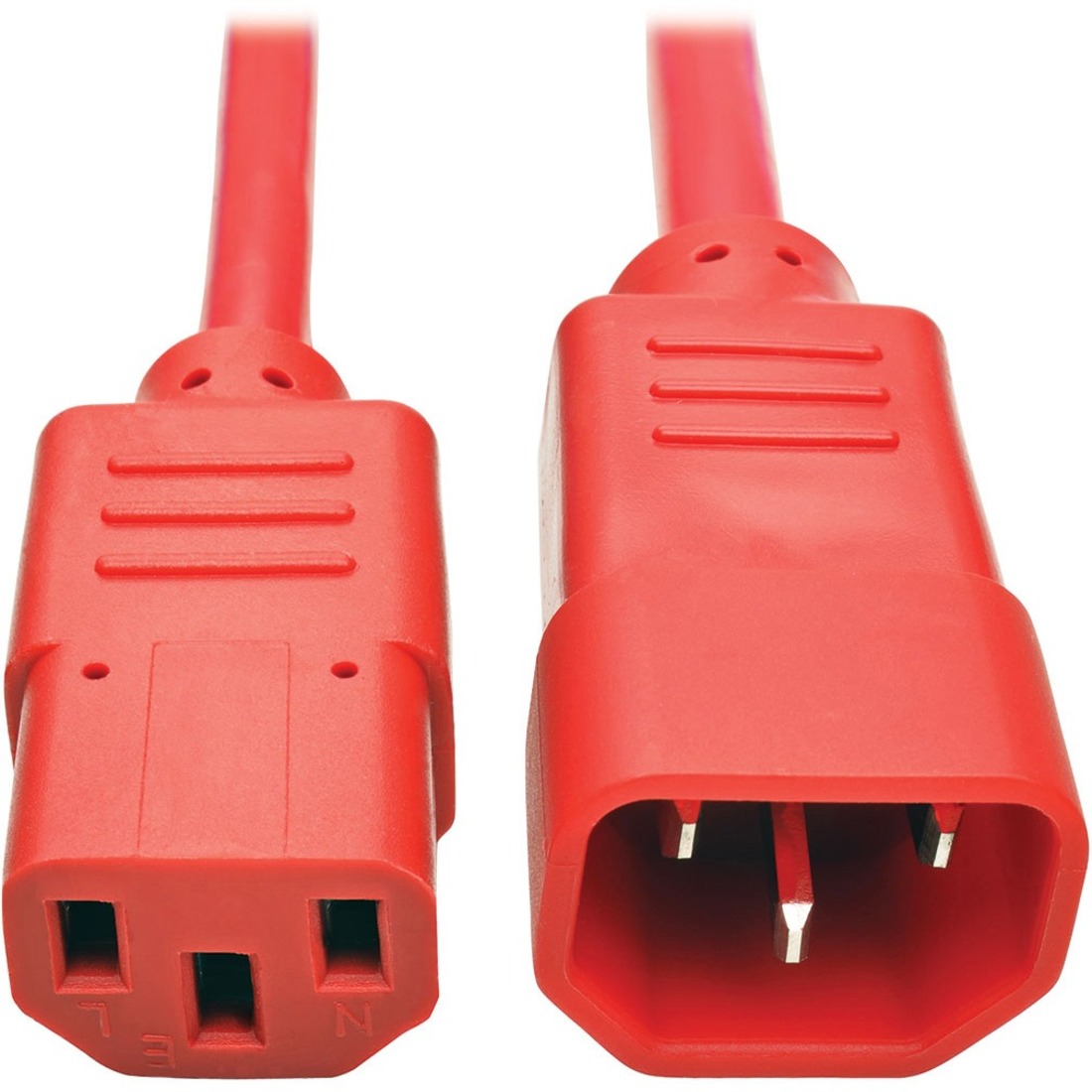 Tripp Lite by Eaton Heavy-Duty PDU Power Cord C13 to C14 - 15A 250V 14 AWG 2 ft. (0.61 m) Red