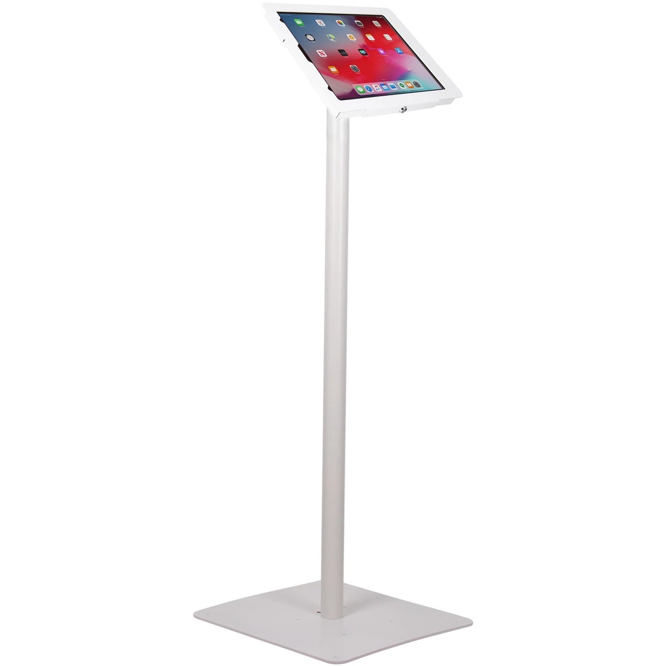 The Joy Factory Elevate II Floor Stand Kiosk for iPad Pro 12.9" 3rd Gen (White)