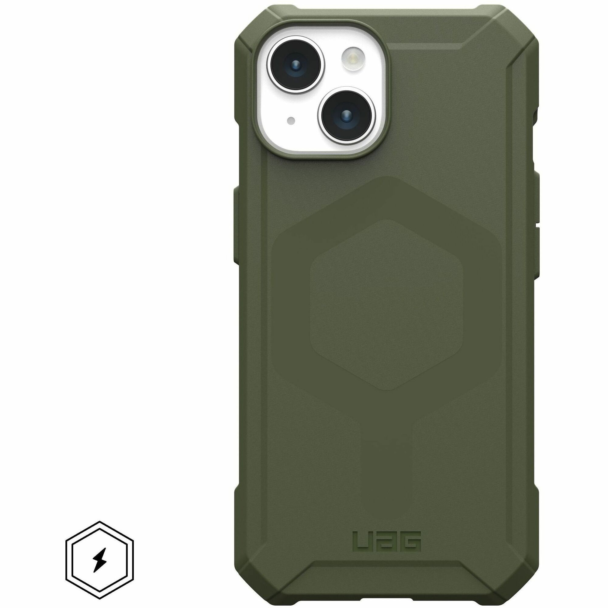 Urban Armor Gear Essential Armor iPhone 15 Case - Olive Drab