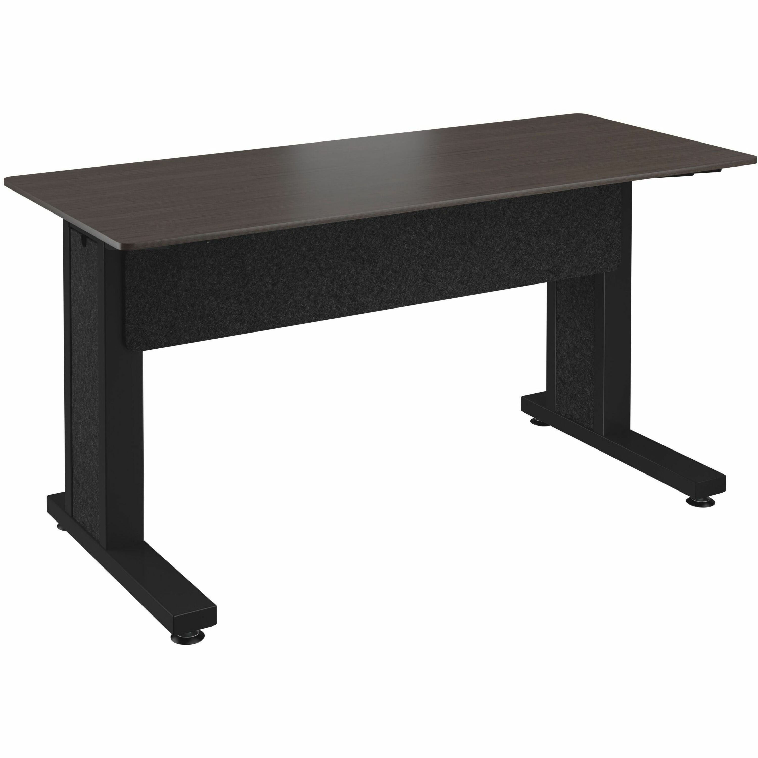 Middle Atlantic Forum Series Rectangle Table for 2 People - 30in Height - Asian Night Table Top with Dark Table Base