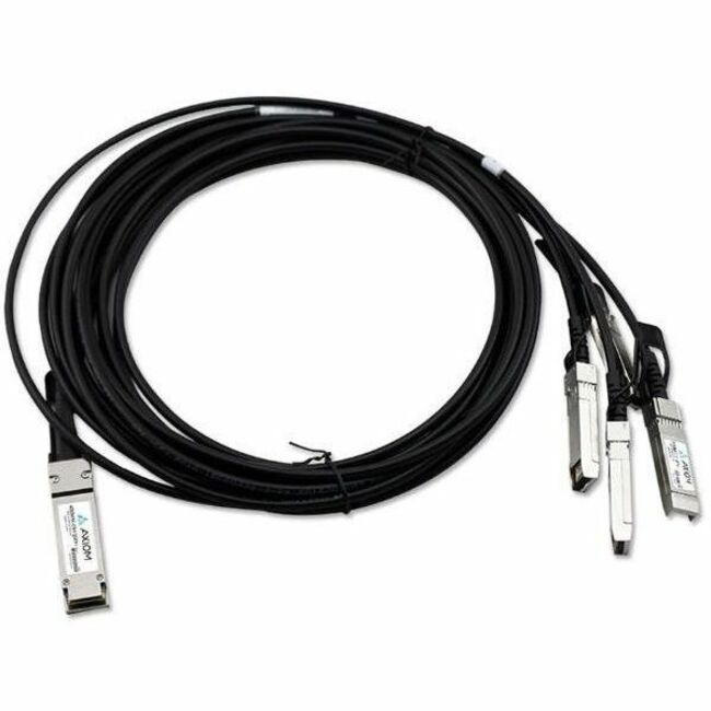 Axiom 40GBASE-CR4 QSFP+ to 4 10GBASE-CU SFP+ Passive DAC Cisco Compatible 0.5m