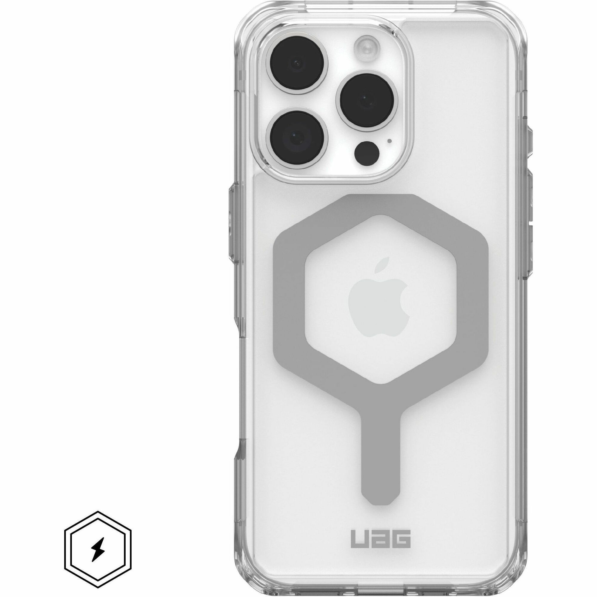 Urban Armor Gear Plyo iPhone 16 Pro Case - Ice/Silver