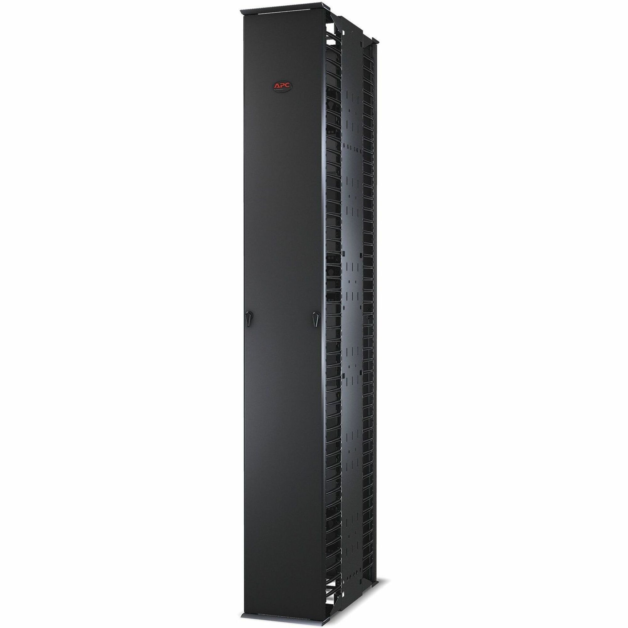 Performance, Vertical Cable Manager for 2 & 4 Post Racks, 84"H x 12"W, Double-Sided with Doors