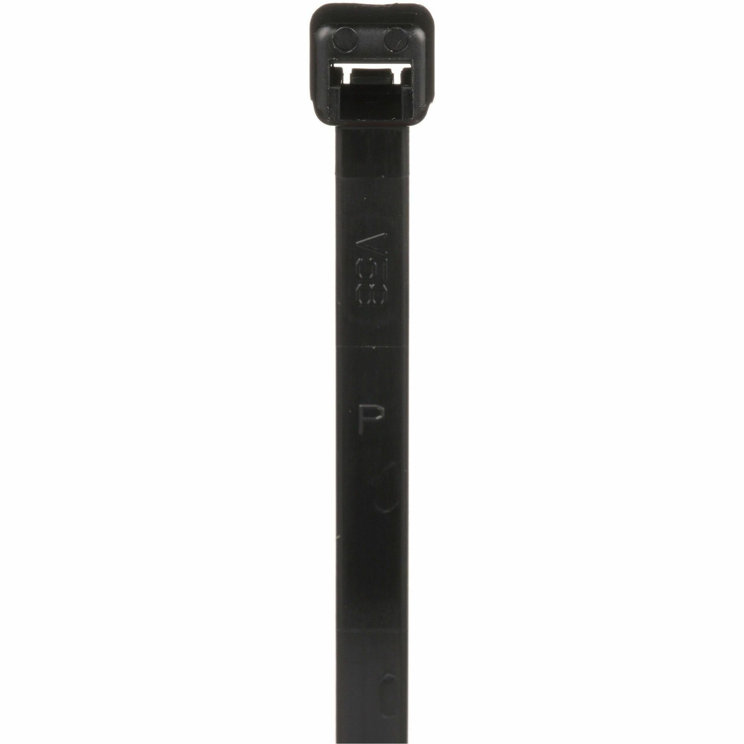 Panduit Cable Tie, Black, UV Nylon 612, 5.6" , 25lb, PK1000