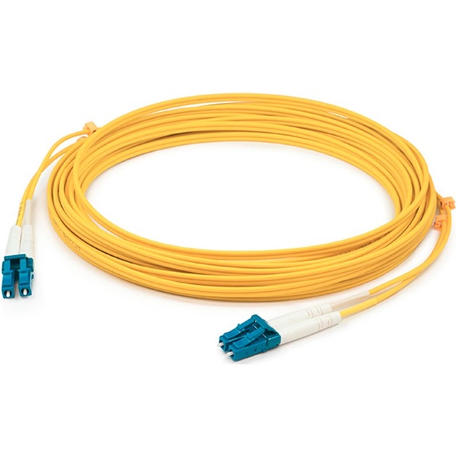 AddOn 97m LC to LC Yellow OS2 Duplex OFNR (Riser-Rated) SMF Fiber Patch Cable