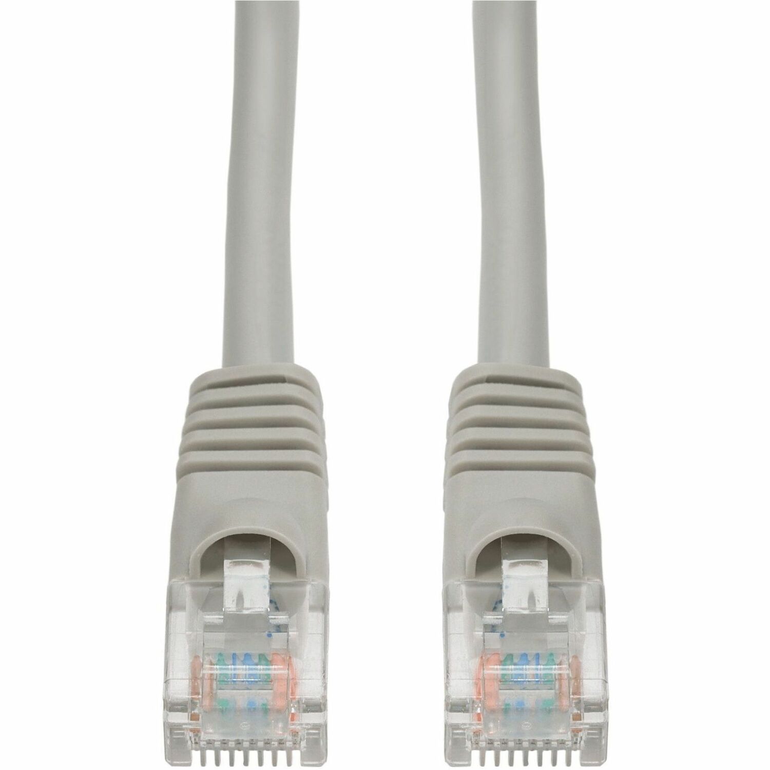 AddOn 50ft Gray CAT 5E PVC Ethernet Cable Snagless Bubble Boot RJ-45 M/M