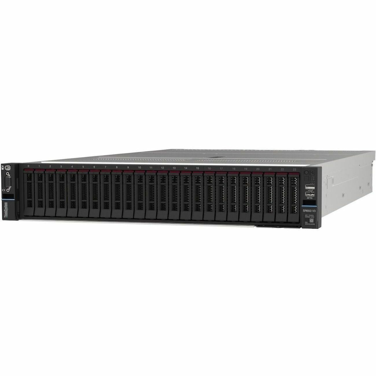 Lenovo ThinkSystem SR650 V3 7D76A07KNA 2U Rack Server - 1 Xeon Silver 4509Y 2.60 GHz - 32 GB RAM - Serial ATA/600 Controller