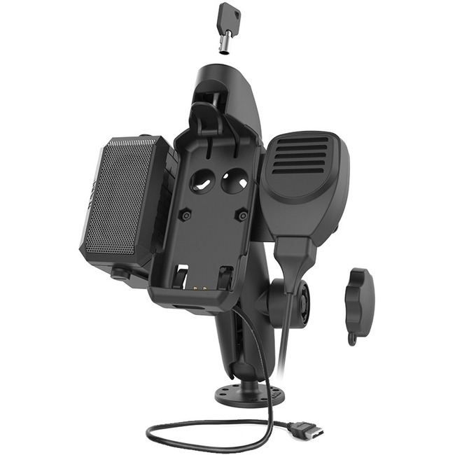 RAM Mounts Double Ball Mount for Sonim XP5s with Speaker & Hardwire Bundle