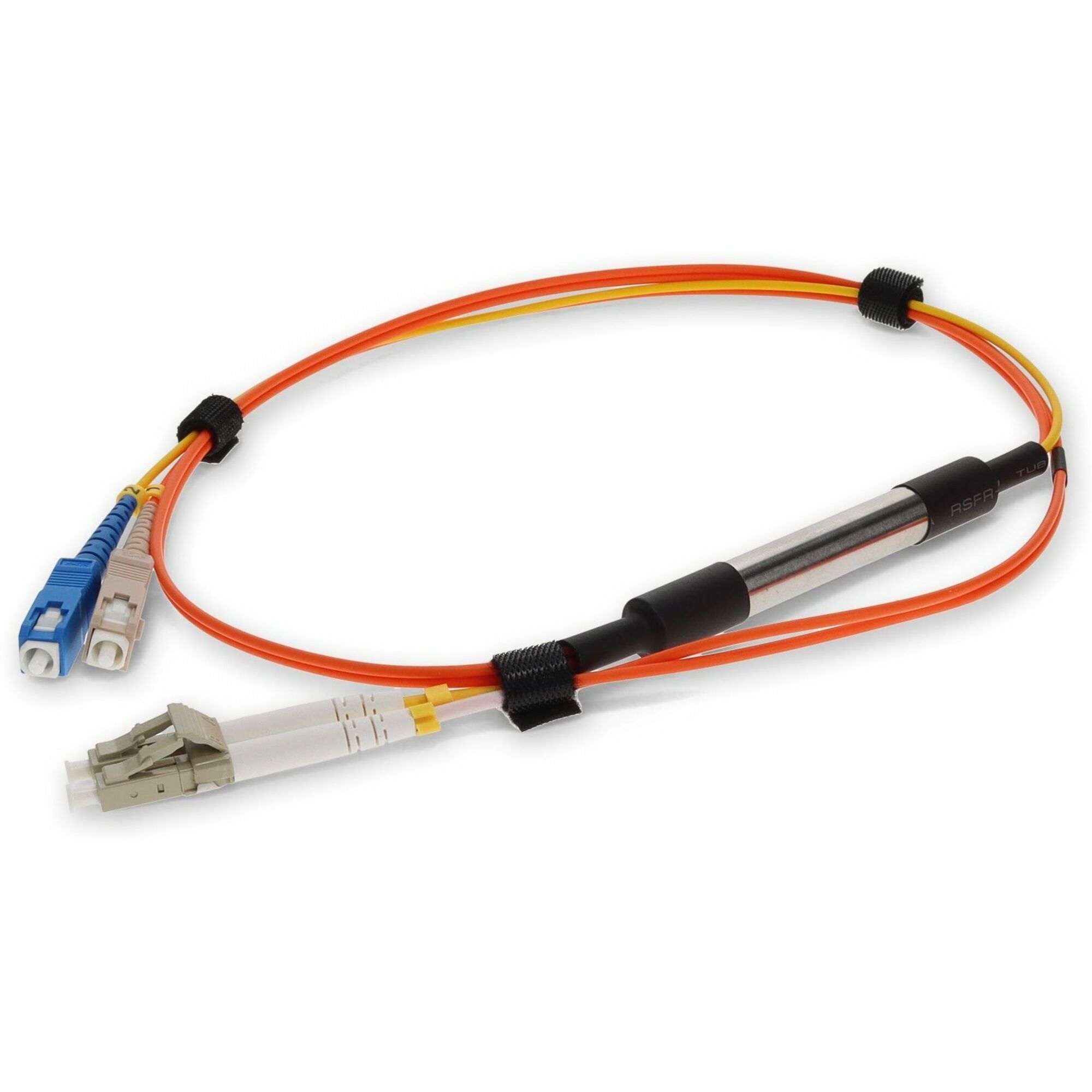 AddOn 4m LC to SC OM1 & OS1 Duplex OFNR (Riser-Rated) Fiber Mode Conditioning Cable