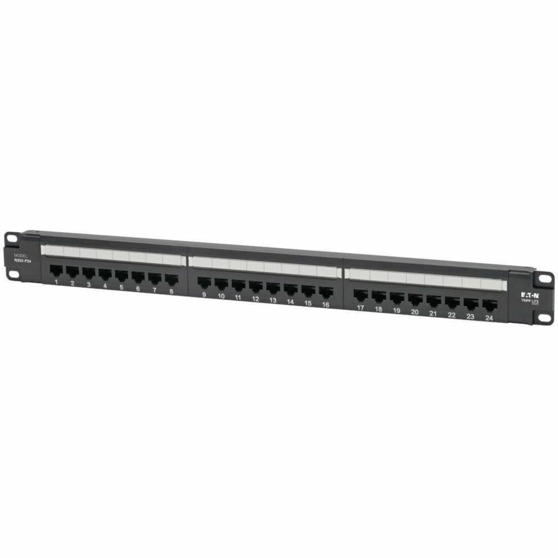 Tripp Lite by Eaton Cat6 24-Port Patch Panel - PoE+ Compliant 110/Krone 568A/B RJ45 Ethernet 1U Rack-Mount TAA