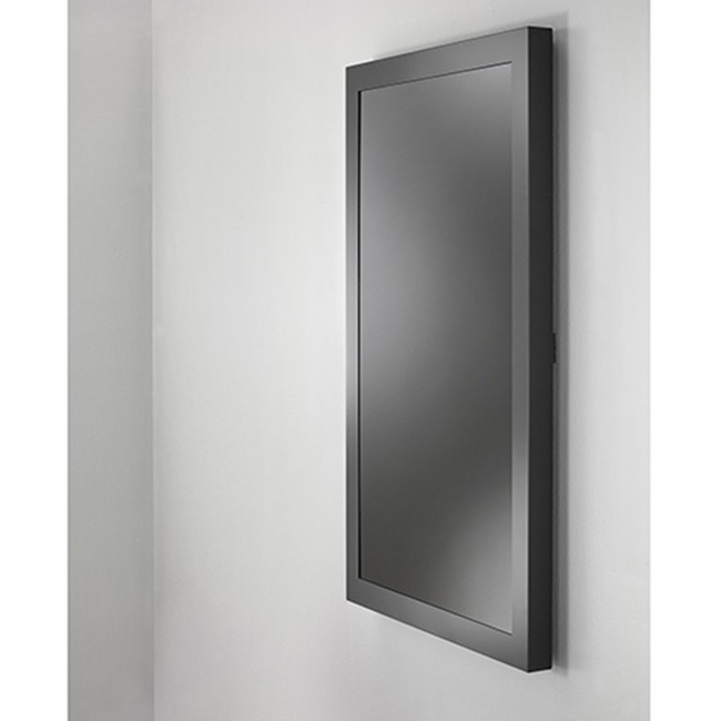 Chief Impact 65 Inch On-Wall Kiosk with Protective Glass - Portrait Orientation - Black
