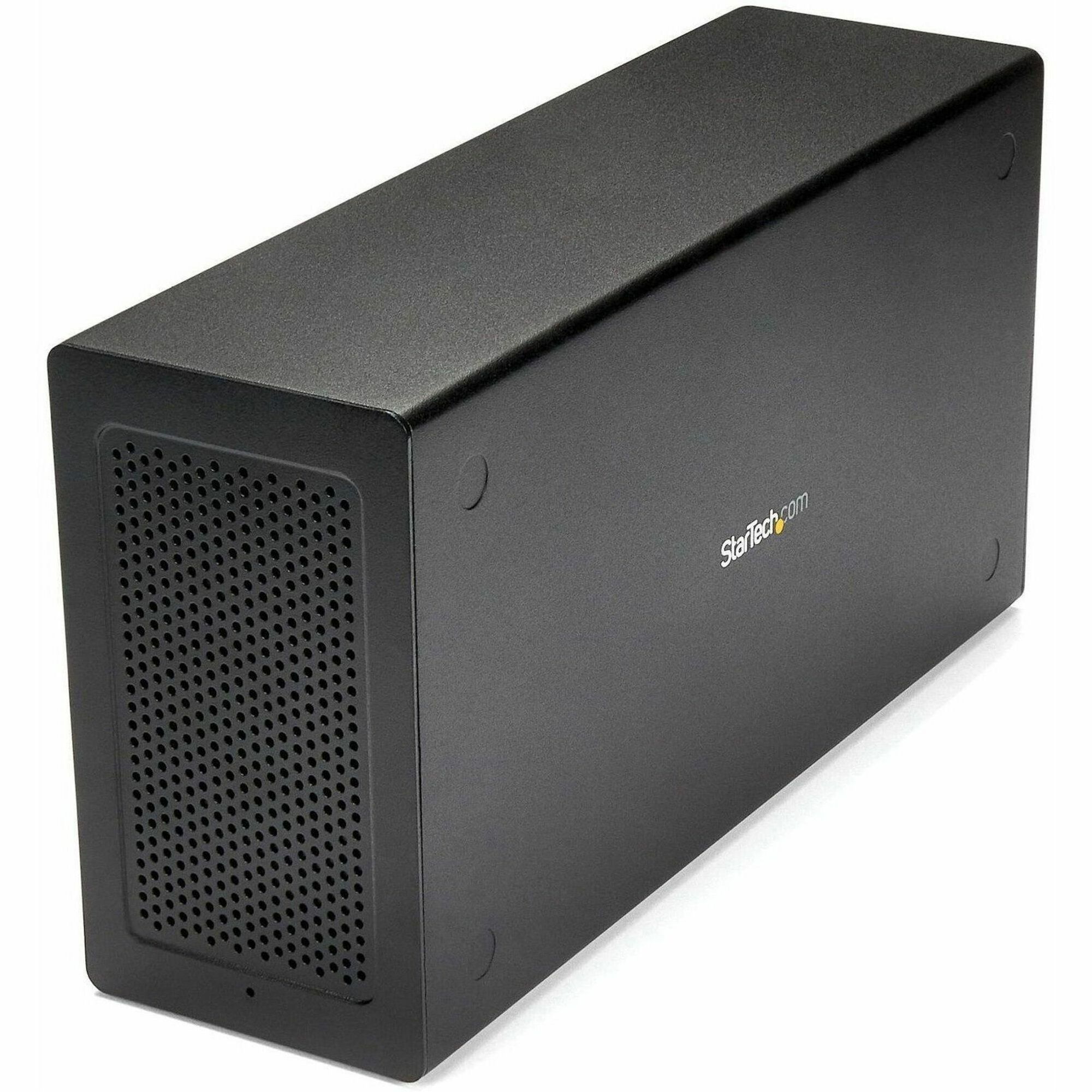 StarTech Thunderbolt 3 PCIe Expansion Chassis, External Enclosure Box with 1x PCI-Express Slot, 5K/4K Output Via TB3/DP Ports, TAA
