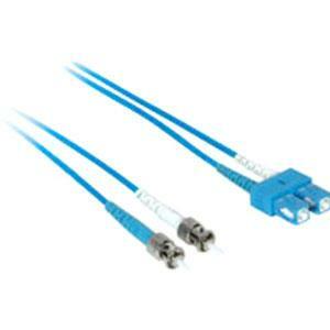 C2G-1m SC-ST 9/125 OS1 Duplex Singlemode Fiber Optic Cable (Plenum-Rated) - Blue
